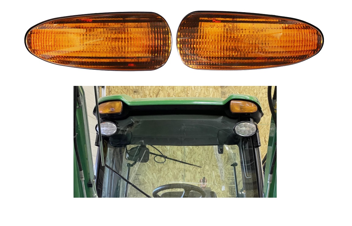 LED Cab Corner Amber Warning John Deere